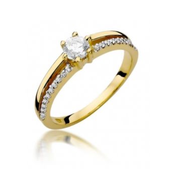 Łodzińscy pierścionek zaręczynowy z diamentami W-355